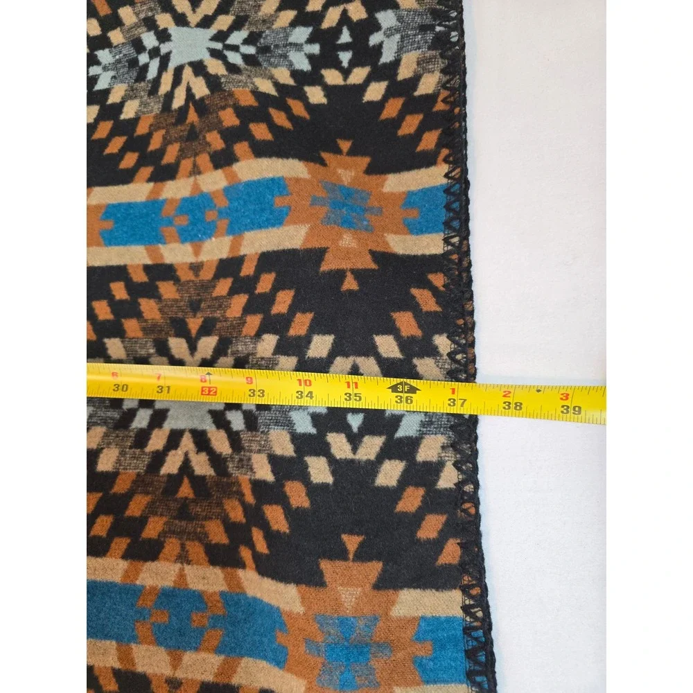 FADIVO NEW‎ YORK Southwest Print Open Front Poncho Shawl Wrap New